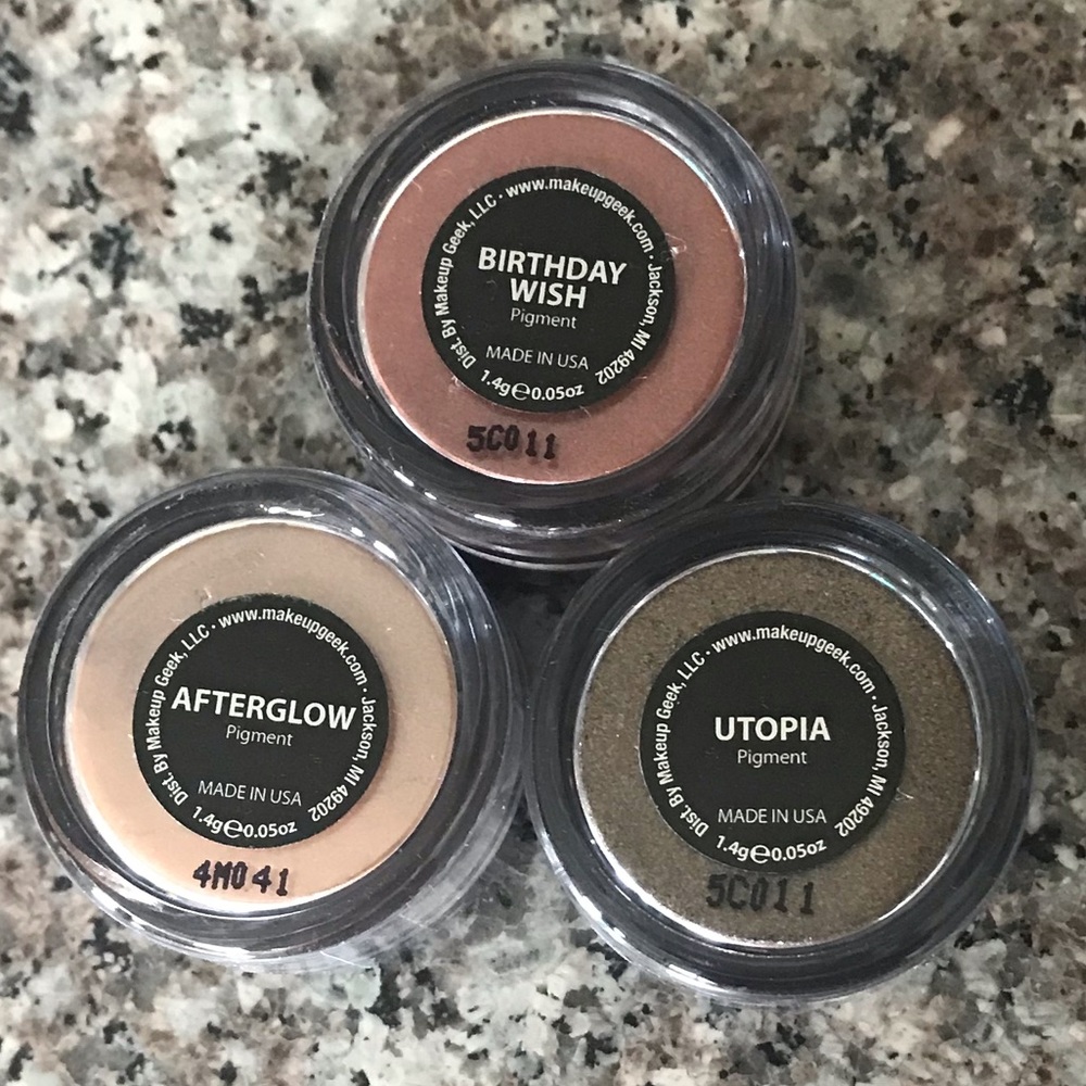 MakeupGeek Pigment lot x3 *NEW*